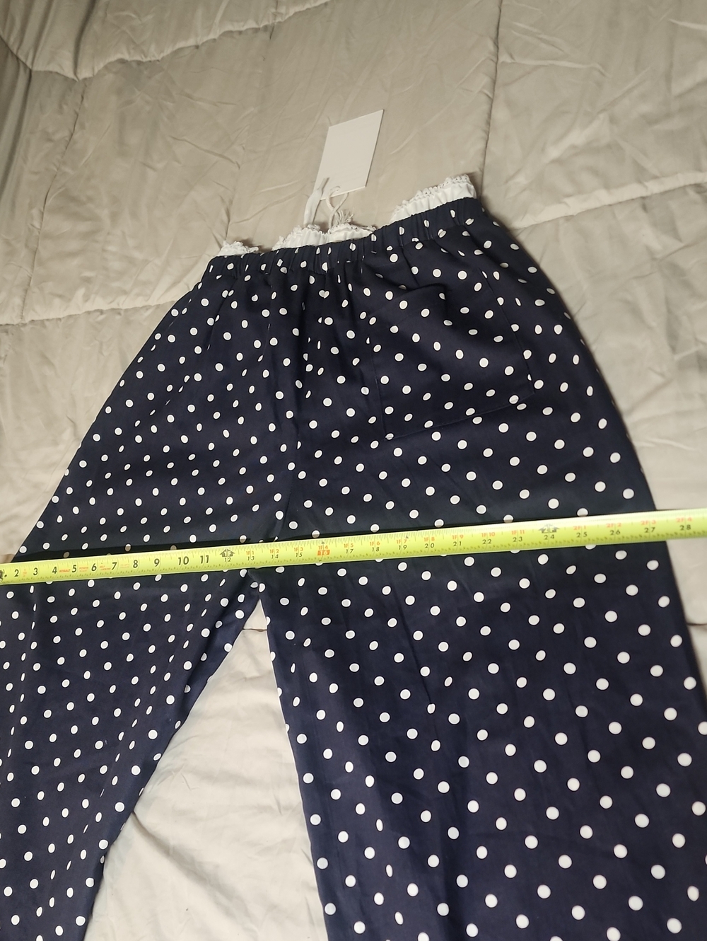 Aelfric Eden Navy Wide-Leg Polka Dot Lounge Pants - Picture 11 of 14